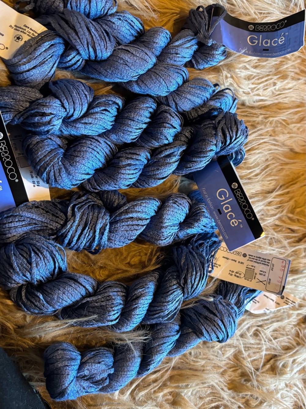 Berroco Glacé 100% Rayon Yarn 7 Lots Rare Find New